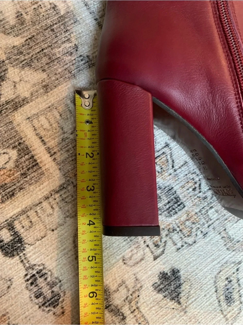 Sezane amandine boots in burgundy - Picture 8 of 9